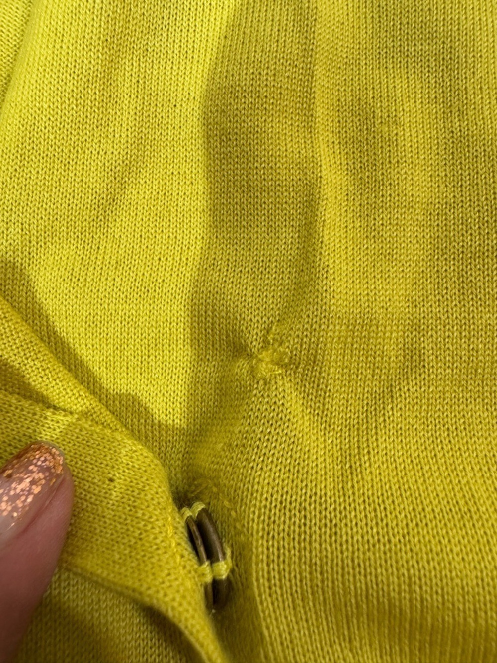 Akris Punto Greenish Yellow Lightweight Wool Cardigan 8 - Picture 6 of 10
